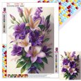 thumbnail image 1 of 5D DIY Con Cuentas Cuadradas Lirio Del 45x45cm Color Morado, 1 of 9