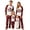Red_001, variant on SUXIAN Family Matching Christmas Pajamas Crew Neck Long Sleeve Top Plaid Pants Soft Cozy Holiday Sleepwear Two Piece Set