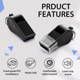 thumbnail image 2 of Hengguang 26 Pack Loud Sports Whistles with Lanyard, Plastic Coach Whistle for Referees, Emergency, Training, Survival, Football, Outdoor Activities, 2 of 7
