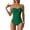 Green, variant on LUOGENLI Womens Swimsuits 1-Piece Underwire Women's Swimsuit Bathing Suit Swim Suits Front Swimwear Black Size L