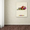 thumbnail image 3 of Trademark Fine Art "Kentucky Map" Canvas Wall Art by Michael Tompsett, 3 of 3