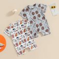 thumbnail image 2 of Gupgi Baby Boys Baseball Romper Summer Short Sleeve Bodysuits, 2 of 9
