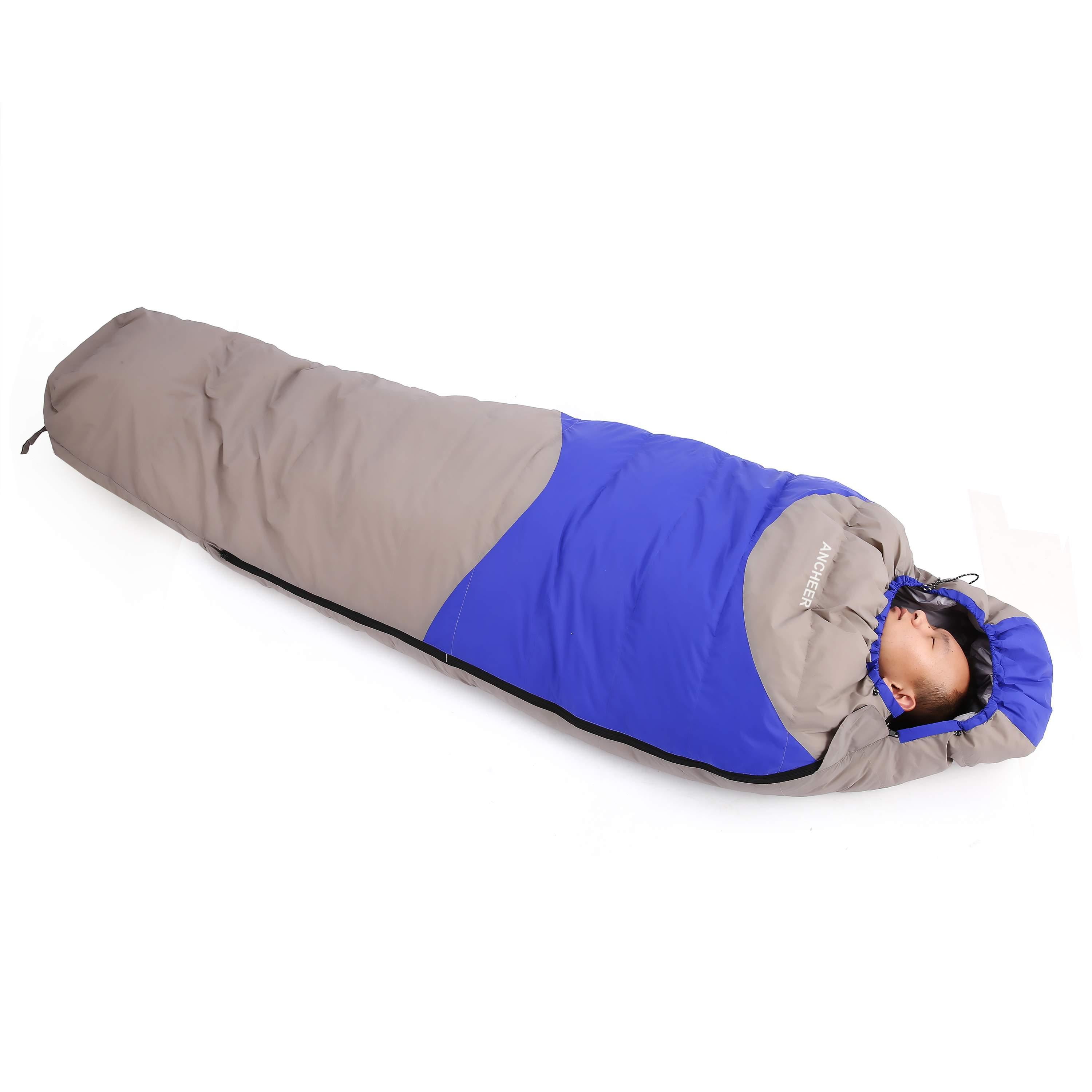 Wishmall Fashion 15 Degree Ultralight Mummy Down Sleeping Bag Winter for Camping Hiking Travel WIMA by