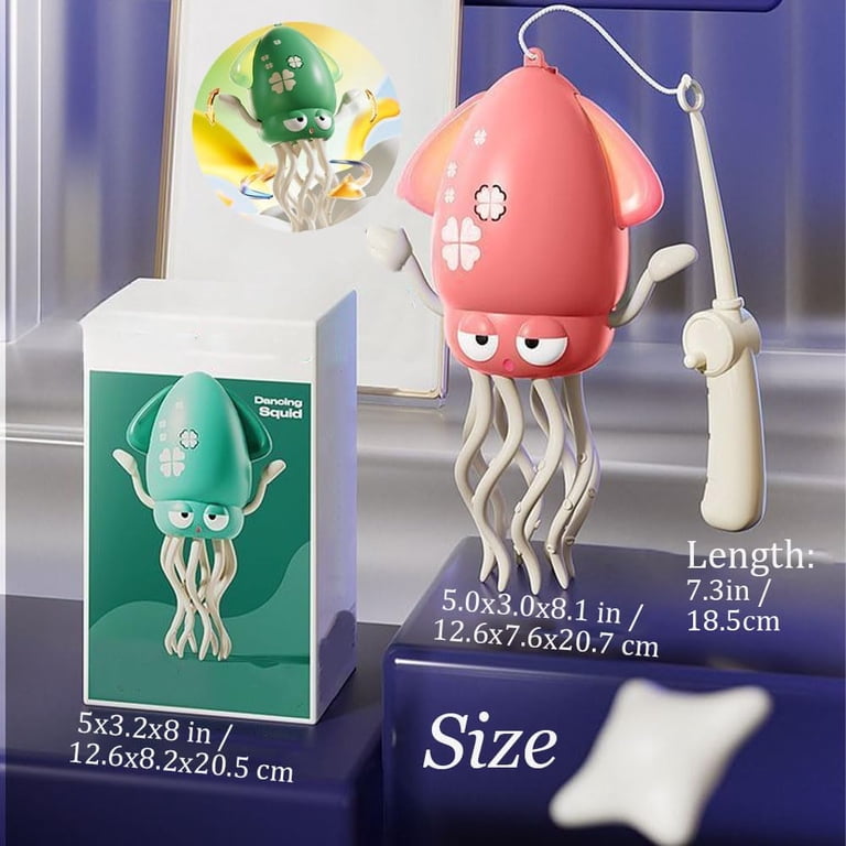 Générique Electric Dancing Octopus, Automatic Obstacle Avoidance Robot, 4.33x3.23x7.87in Portatile Interactive Musical Toy, USB Ricaricabile Forvfun Parent Child Interaction Toy