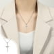 thumbnail image 1 of Uuiauoio Heart-Shaped Gemstone Cross Pendant Necklace with Zirconia Stones, Copper Plated Religious Jewelry for Women, Elegant Box Chain Collar Necklace for Everyday Wear and Gift Giving, 1 of 7