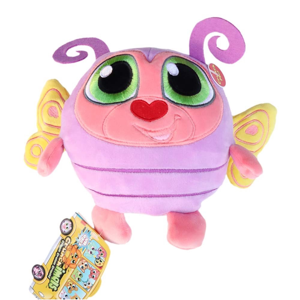 Crunchimals 6 inch Bibi Crunch (Butterfly) crunchable Stuffed Animals Plush Snuggle Buddy Cuddly