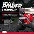 thumbnail image 4 of Simpson Powershot 3600 Psi at 2.5 GPM HONDA® GX200 with Triplex Pump Cold Water Professional Gas Pressure Washer, 0 Voltage, 4 of 12