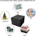 thumbnail image 3 of Cushion Storage - Durable 210D Garden Cushion Storage, Zippered Outdoor Cushion Storage with Handles, Capacity 81 x 81 x 61 cm - Black, 3 of 5