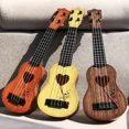 thumbnail image 2 of Mini Four Strings Children Guitar Toy Beginners Ukulele Musical Instruments Simulation Playing Early Educational Toys for Kids 35 yellow, 2 of 6