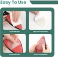 thumbnail image 7 of Welnove Shoe Sole Protectors Anti-Slip, Self-Adhesive Grips For Leather Shoes, High Heels, Noise Reduction, 6 Pcs, Clear, 7 of 7