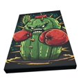 thumbnail image 3 of 12x18 inch Boxing Ring Decor Angry Cactus Boxer Canvas Painting,Indoor Lounge,Boxing Ring,Man Cave,Garden Yard Decor Wall Art Prints,Fun Angry Cactus Boxer Decoration Canvas Hanging Picture,, 3 of 6