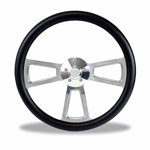 18 Kenworth Peterbilt Aftermarket Steering Wheel Billet Black Half Wrap