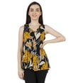 thumbnail image 1 of Inkmeso Printed Sleeveless Summer Basic Top For Womens High- Low Hem Comfy Tee Long Top, 1 of 7