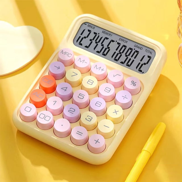Chmadoxn Desktop Tablet Calculator Simples-thin 12-digit Screen Display Clear And Easy To Open And Read Office Student Business Gift Calculator Calculators Calculator