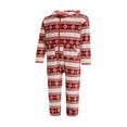 thumbnail image 2 of Matching Family Jumpsuits Onesies Hooded Zip-Front Romper  Pjs Snowflake Printed Pajamas, 2 of 9