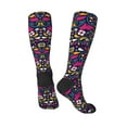 thumbnail image 4 of Daiia Sports Socks Cinco De Mayo Floral Printed Novelty Crew Socks for Men Women Knee High Socks Cotton Socks Soft & Breathable Support Unisex Socks, 4 of 9