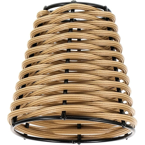 shiyou-decor lamp shades boho lamp shade bamboo lamp cover miniature lamp cover lampshades mini lamp shade bamboo lampshade woven lampshade Bamboo weaving desk lamp small lampshade