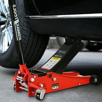 2.5 Ton Low Profile Floor Jack,Steel Racing Floor Jack with Dual PistonsQuick Lift Pump,Hydraulic floor jack Lifting range 3.5"-19.5"