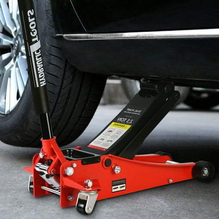 2.5 Ton Low Profile Floor Jack,Steel Racing Floor Jack with Dual PistonsQuick Lift Pump,Hydraulic floor jack Lifting range 3.5"-19.5"