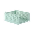 thumbnail image 1 of XYCCA Stackable Storage Basket Plastic Large Open Drawer Wardrobe Cloth Container for Bedroom Living Room Green-0819, 1 of 5