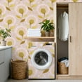 thumbnail image 4 of Boho Peel and Stick Wallpaper 17.7in x 9.8ft Abstract Pink Gold Floral Delicate Leaves Contact Paper Vinyl Self-Adhesive Removable Wall Paper for Bedroom Nursery Bathroom Renter Friendly, 4 of 8