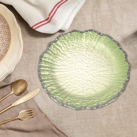 

Porcelain Dinner Plates 6 inch Lunch Plates Tableware for Household Decoration Green