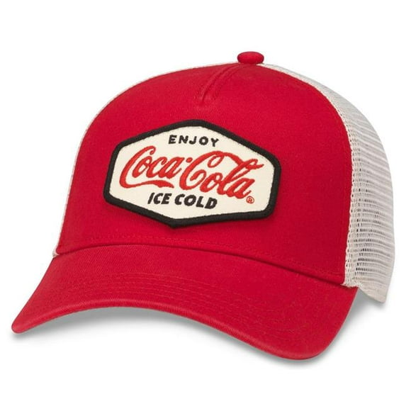 Coca-Cola 834838 Coca-Cola Bénéficie d'Un Chapeau Réglable avec Patch de Style Étiquette Classique
