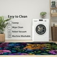 thumbnail image 3 of 2x3 Rug, Leopard Door Mat, Floral Jungle Animal Rug, Flower Wild Animal Cheetah Rugs for Entryway, Washable & Non Slip & Soft Low Pile Small Carpet, Indoor Doormat, Leopard Home Decor & Gifts, 3 of 7