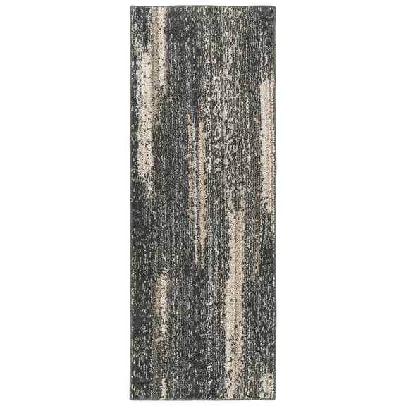 Mainstays Jasper Gray Abstract Indoor Area Rug, 22" x 60"