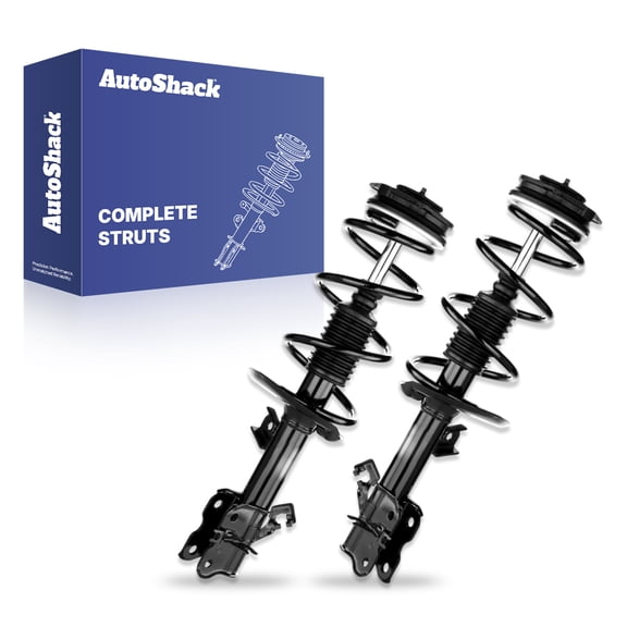 AutoShack Front Complete Strut & Coil Spring Assemblies - Driver and Passenger Side for Nissan, Rogue 2008-2012, FWD L4 2.5L