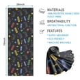 thumbnail image 2 of Black Controllers Games Icons Black Pattern Hot Yoga Mat Towel Non Slip for Hot Yoga - Quick-Drying Yoga Mat Cover with 4 Corner Pockets with Travel Bag - Hot Yoga Towel Non Slip 70"x26", 2 of 6
