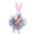 thumbnail image 2 of Corona de Puerta Delantera de de Pascua, Corona Artificial, Decoración de Pascua, Guirnalda Decorativa Bonita de Conejo de Pascua para Ventan Azul, 2 of 7