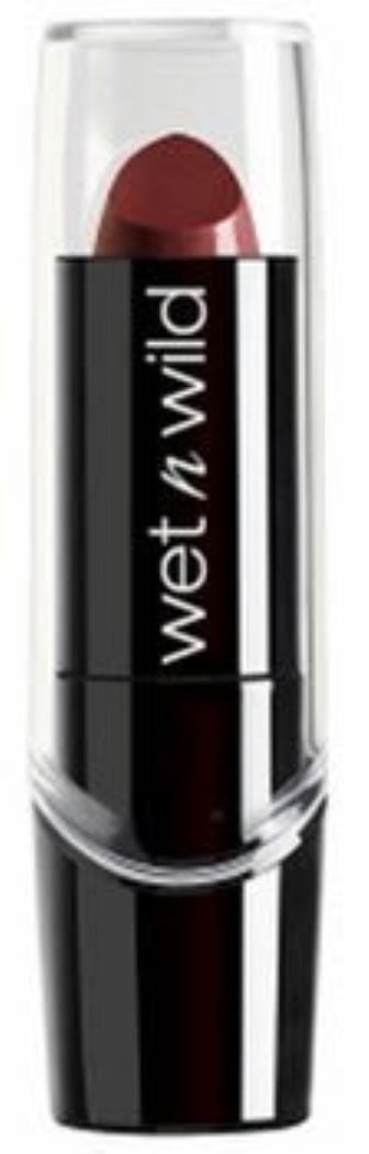 Wet n Wild Silk Finish Lipstick [536A] Dark Wine 0.13 OZ (Pack of 2)