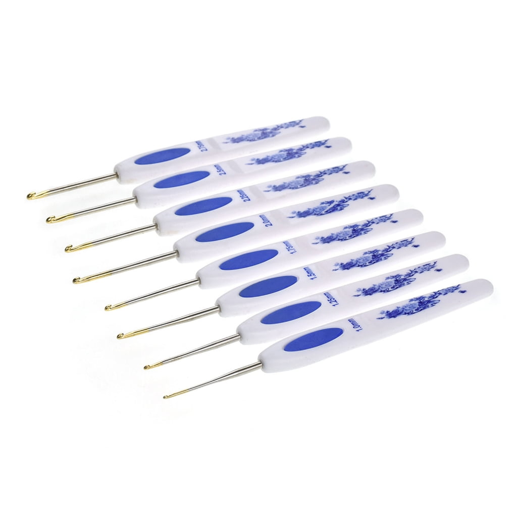 Gieenan 16Pcs Aluminum Crochet Hooks for Beginner Adult, Ergonomic Grip Crochet Needle