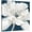 White Floral-A, variant on Abstract Watercolor Wall Painting Pictures for Bathroom Wall Decor Navy Blue Canvas Prints Blue and White Wall Art for Bedroom Kitchen Office 12"x16"x3p