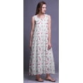 thumbnail image 3 of Bimba Rayon Rayon Nightgowns For WomenÂ&nbsp; Maxi Printed Sleepwear Night Dress-M, 3 of 5
