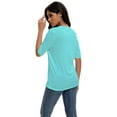 thumbnail image 3 of Women's Casual Short Sleeve Relaxed Fit Basic T-Shirt - Soft Comfortable Everyday Top, 3 of 7