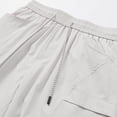 thumbnail image 5 of HOOMEUMY Men Shorts Stylish Comfy Summer Oversized Elastic Waist Baseball Hiking Short Pants with Pockets Gray XXXXL, 5 of 9