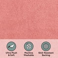 thumbnail image 5 of Better Homes & Gardens Ultra Soft Polyester 2 Piece Bath Rug Set , 20" x 34" and 23" x 39", Old Rose, 5 of 11