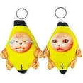 thumbnail image 2 of 2-Pack Banana Cat Plush with Sounds, Crying Banana Cat Keychain, Funny Cat Plush Toy for Kids & Adults Gag Gift, 2 of 4