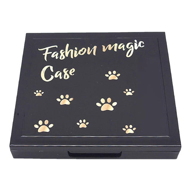 Caja vacía de plástico para lápiz labial Colco Reemplazo de ojos magnética Negro brillante