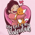 thumbnail image 2 of CafePress - My Cat Is My Valentine Body Suit - Baby Light Bodysuit, Size Newborn - 24 Months, 2 of 4