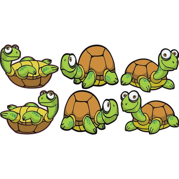 StickerTalk Cute Turtle Vinyl Stickers, 2 inches x 1.5 inches