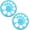 Blue, variant on Solivara 360 Circular Protractor Plastic Round Ruler Template With 16 Circles For Home Random Color(Pink,One Size)