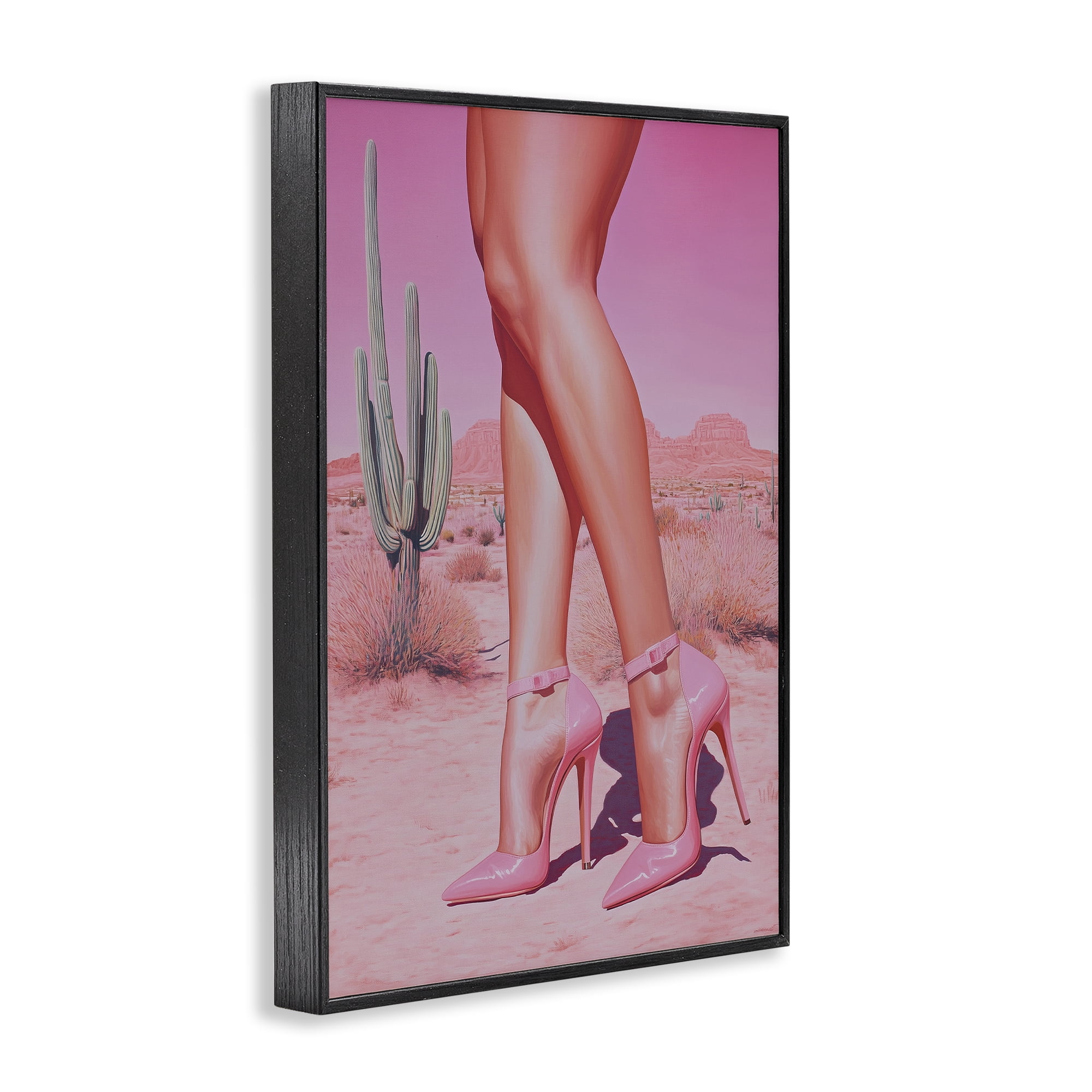 Stupell Industries Desert Heels Cowgirl Black Framed Giclee Art, design by Heidi Kuntz