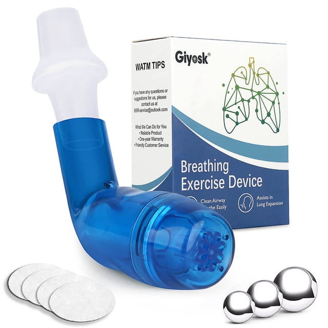 Dispositivo de ejercicio respiratorio Giyosk Lung Expansion con acceso.