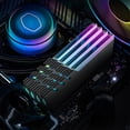 thumbnail image 2 of Computer DDR4 DDR5 5V ARGB Sync Memory Module Radiator PC RGB Colorful Ram Cooler Heatsink Cooling Shim Armor Silvery 2 PCS, 2 of 6
