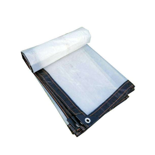 Bâche Transparente Exterieur 2mX3m/6.5x10feet, Bâches Imperméable avec  Oeillet Indéchirable Et Coupe-Vent Bache Plastique Transparent  Antipoussière