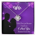 thumbnail image 2 of To My Wife Because I Love You Infinity Knot Necklace Message Card, 2 of 7