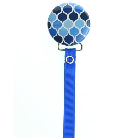 Bright Moroccan Tile Pacifier Clip